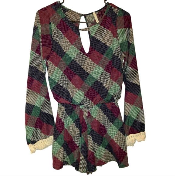 Sage Pants - Plaid Romper Size Small